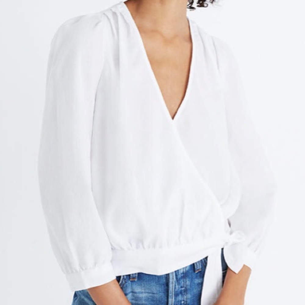 NWT Madewell Wrap Top